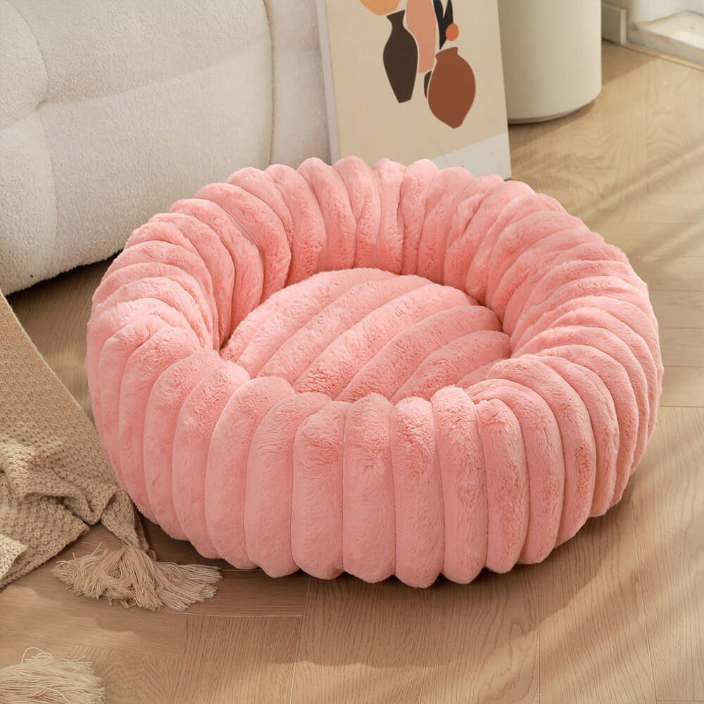 Donut Dog Bed – Ultra-Soft Plush Round Calming Bed for Dogs & Cats - view 12