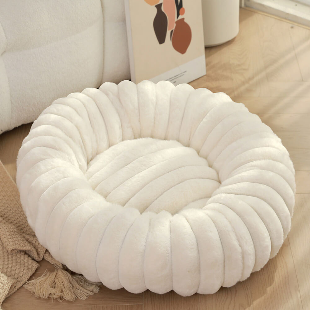 Donut Dog Bed – Ultra-Soft Plush Round Calming Bed for Dogs & Cats - view 9