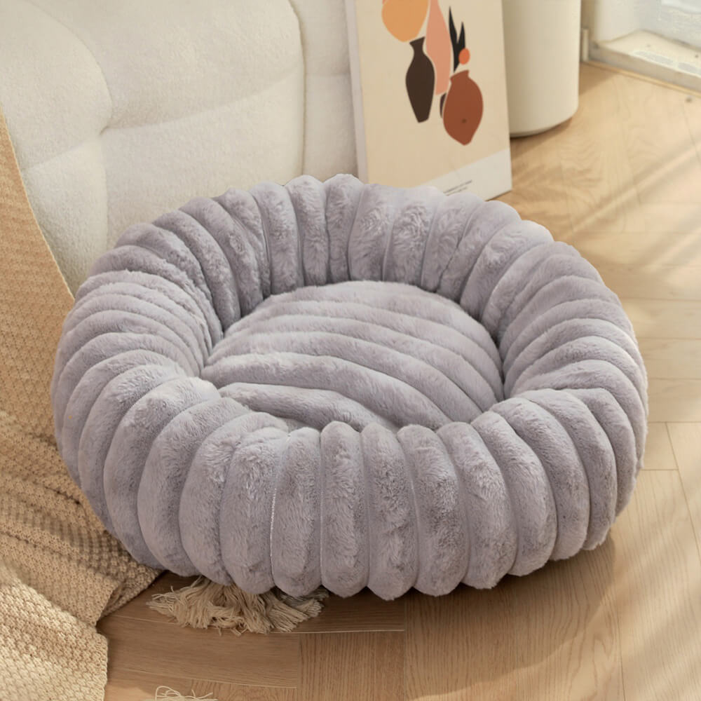 Donut Dog Bed – Ultra-Soft Plush Round Calming Bed for Dogs & Cats - view 10
