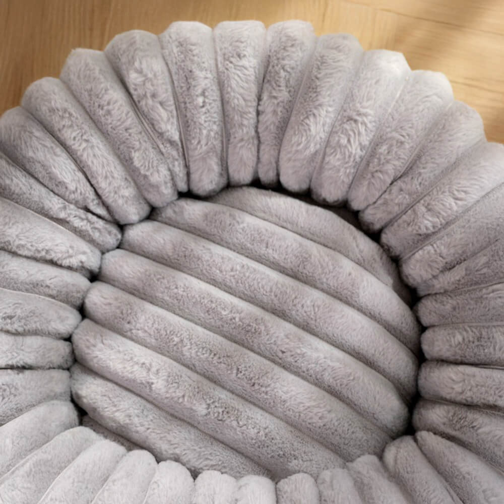Donut Dog Bed – Ultra-Soft Plush Round Calming Bed for Dogs & Cats - view 3