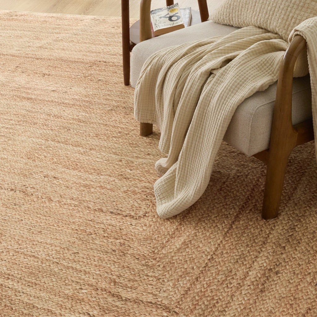 Faux Cashmere Jute-Look Area Rug