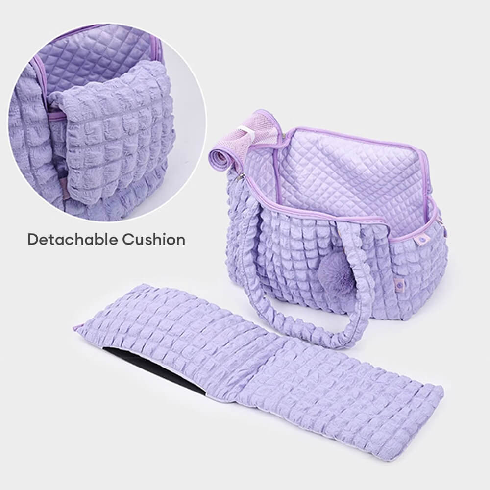 Cat Carrier Shoulder Bag – Lightweight Breathable Tote with Removable Cushion - view 6