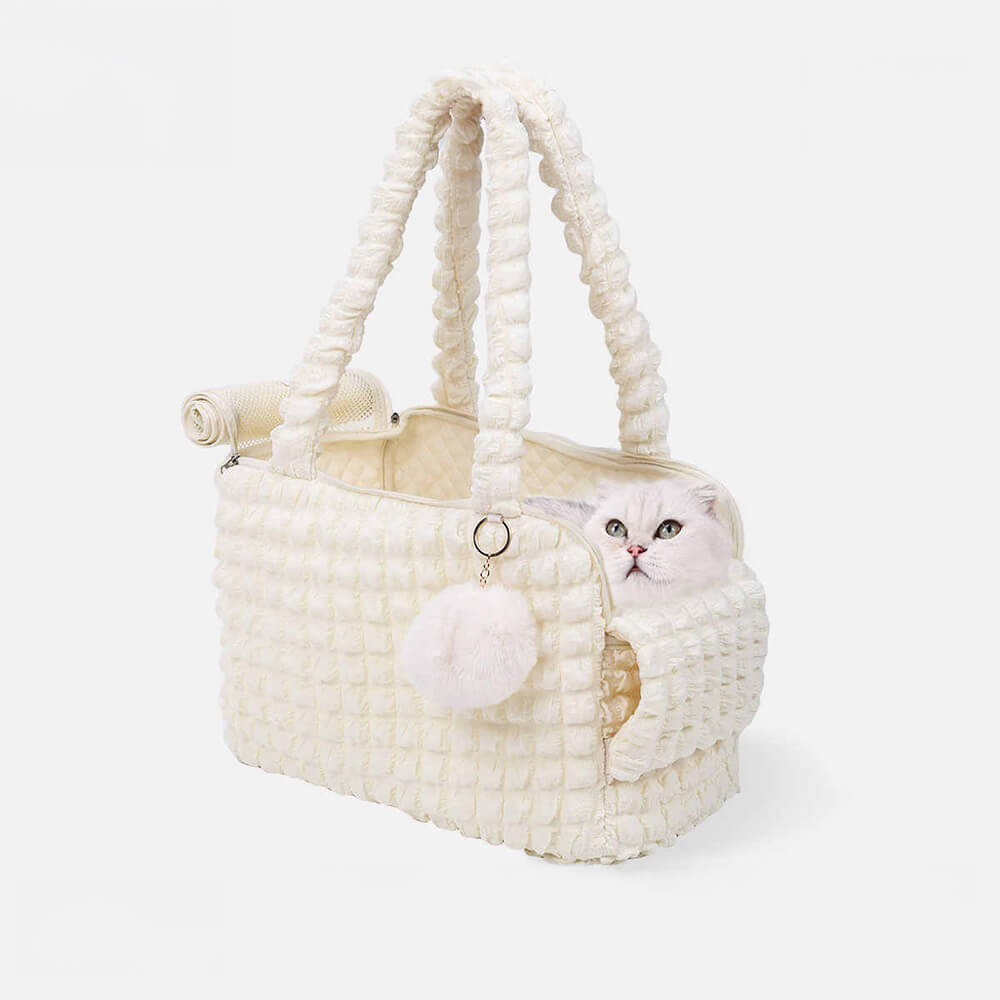 Cat Carrier Shoulder Bag – Lightweight Breathable Tote with Removable Cushion - view 10