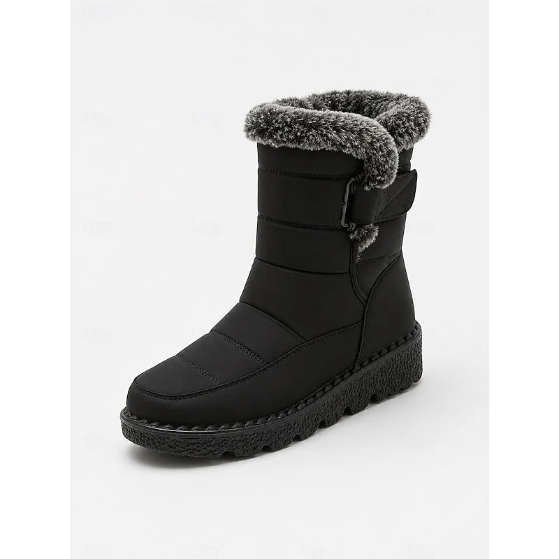 Greta | Cozy Fur-Trimmed Winter Snow Boots