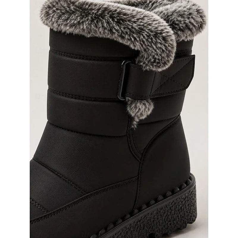 Greta | Cozy Fur-Trimmed Winter Snow Boots
