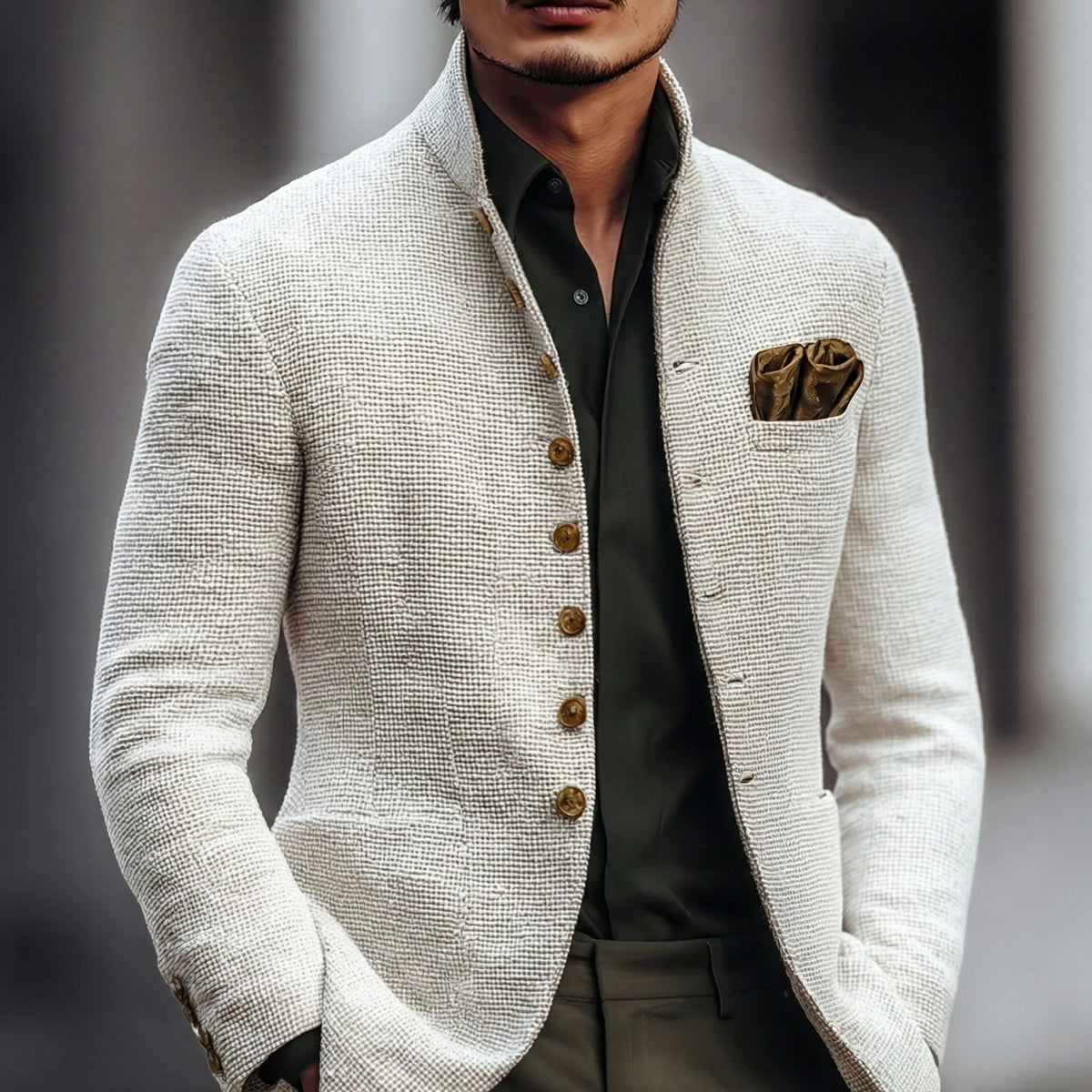 Harold – Refined Single Breasted Cardigan