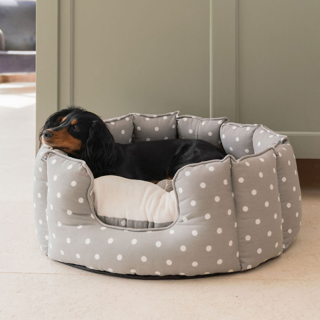 High Wall Bed With Removable Covers in Grey Spot by Lords & Labradors 0