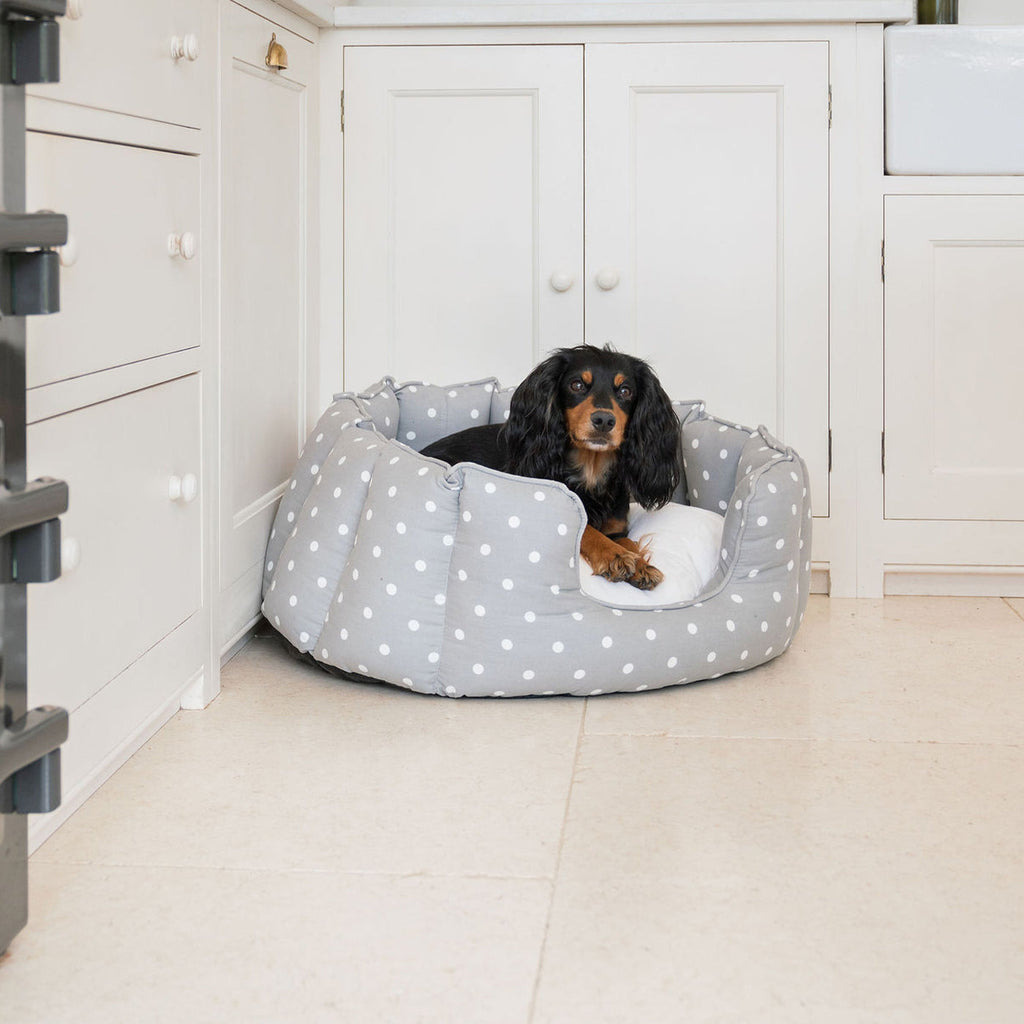High Wall Bed With Removable Covers in Grey Spot by Lords & Labradors 5