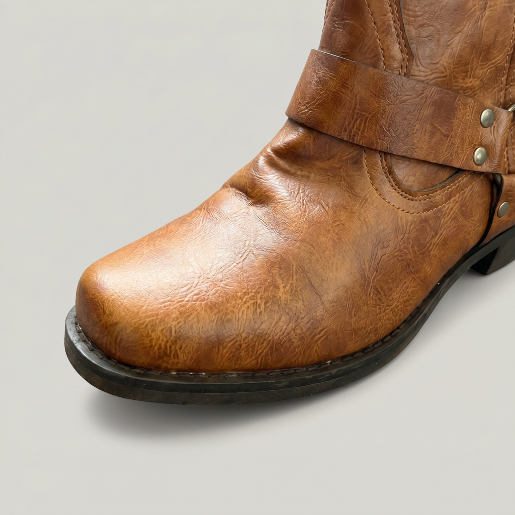 Silas Harness Leather Ankle Boots - image 3