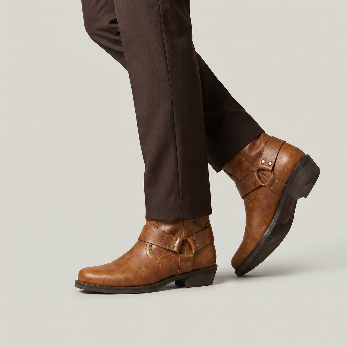 Silas Harness Leather Ankle Boots - image 5