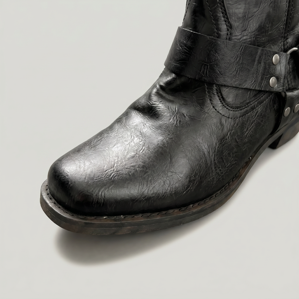 Silas Harness Leather Ankle Boots - image 7