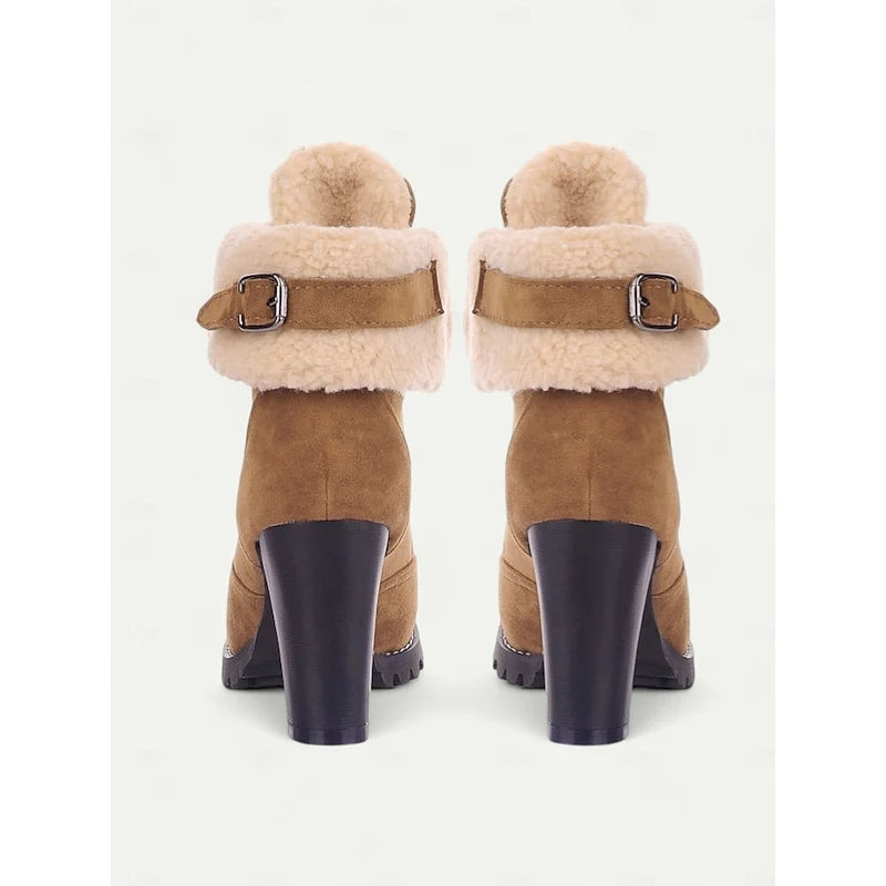 Ingram | Fur-Trimmed Lace-Up Winter Boots