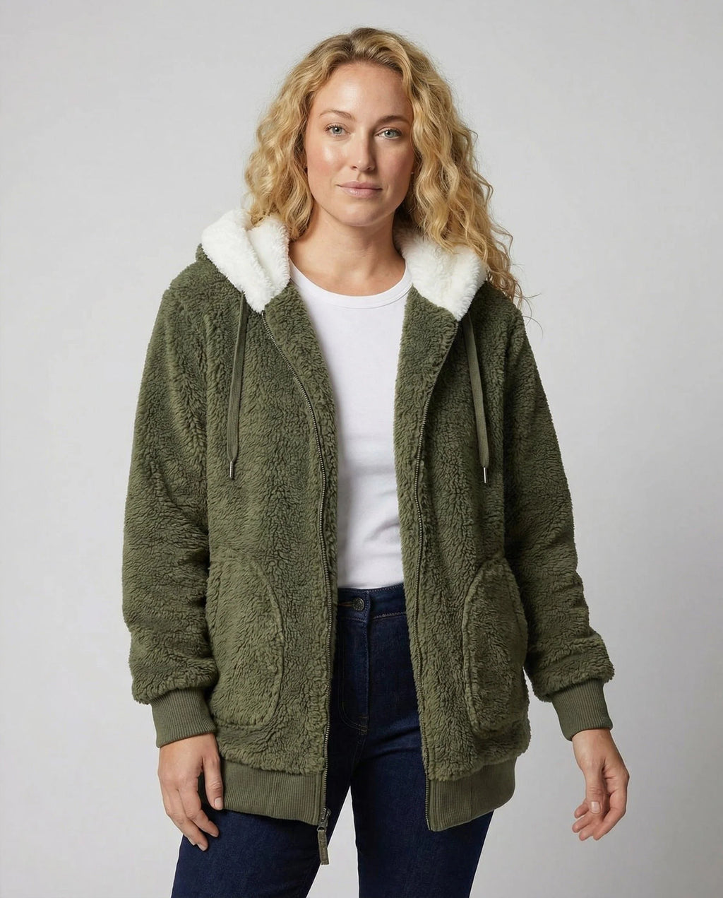 Iolanthe | Oversized Hooded Fleece Jacket for Women