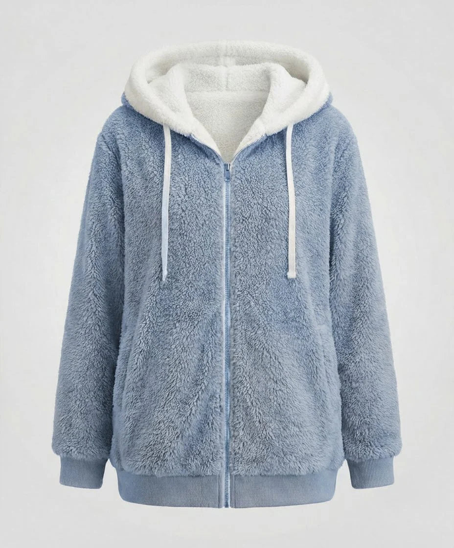 Iolanthe | Oversized Hooded Fleece Jacket for Women