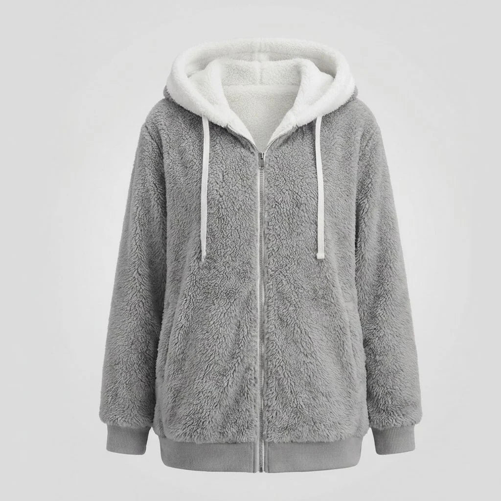 Iolanthe | Oversized Hooded Fleece Jacket for Women