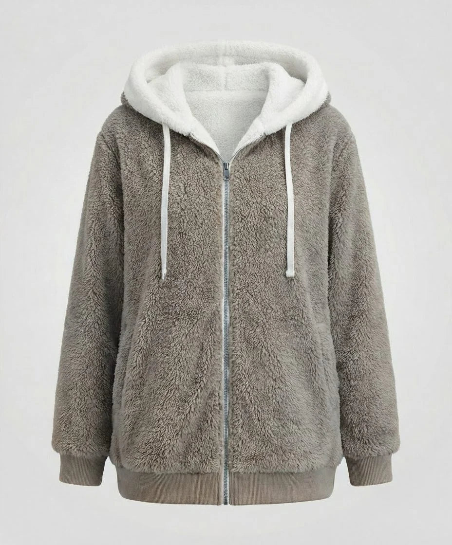 Iolanthe | Oversized Hooded Fleece Jacket for Women