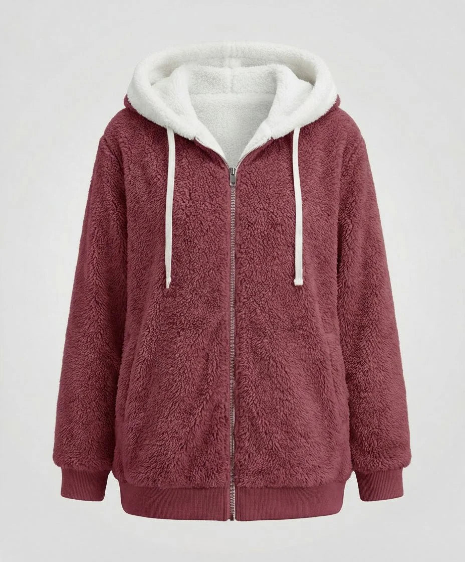 Iolanthe | Oversized Hooded Fleece Jacket for Women