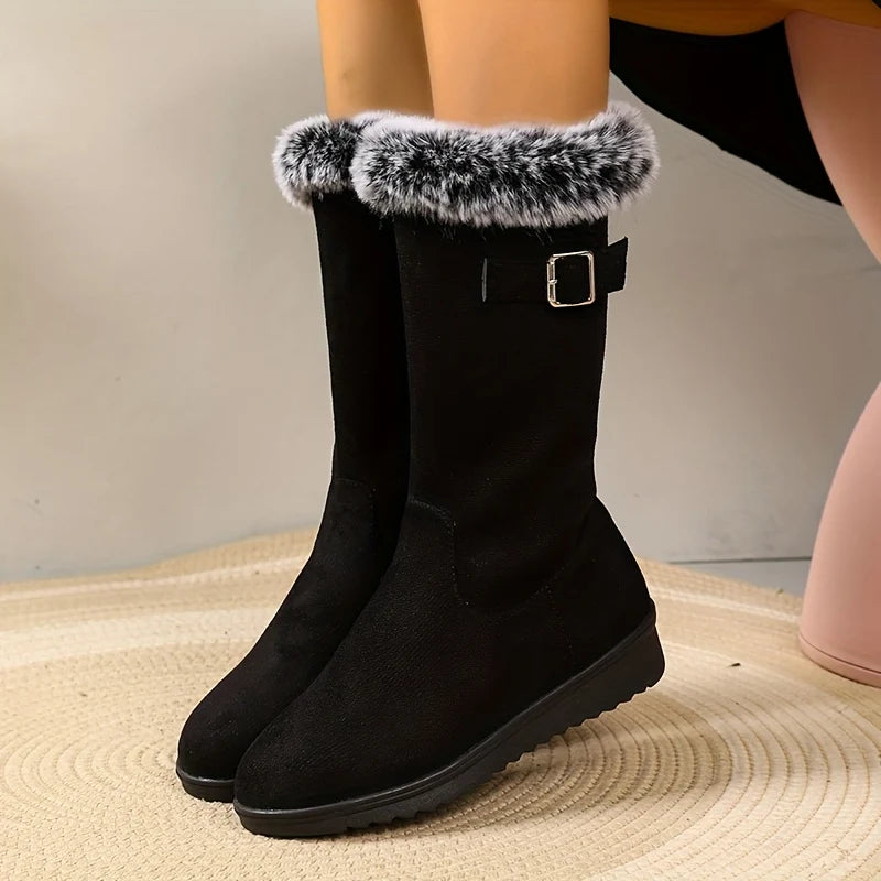 Katherine | Cozy Fur-Trimmed Winter Boots