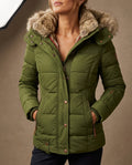Liesl Women's Quilted Faux Fur Hood Jacket