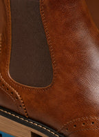 Men's Chelsea Boots - Brogue Wingtip Ankle Dress Boots