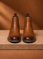 Men's Chelsea Boots - Brogue Wingtip Ankle Dress Boots