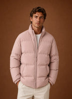 Men's Puffer Jacket - Quilted Winter Coat