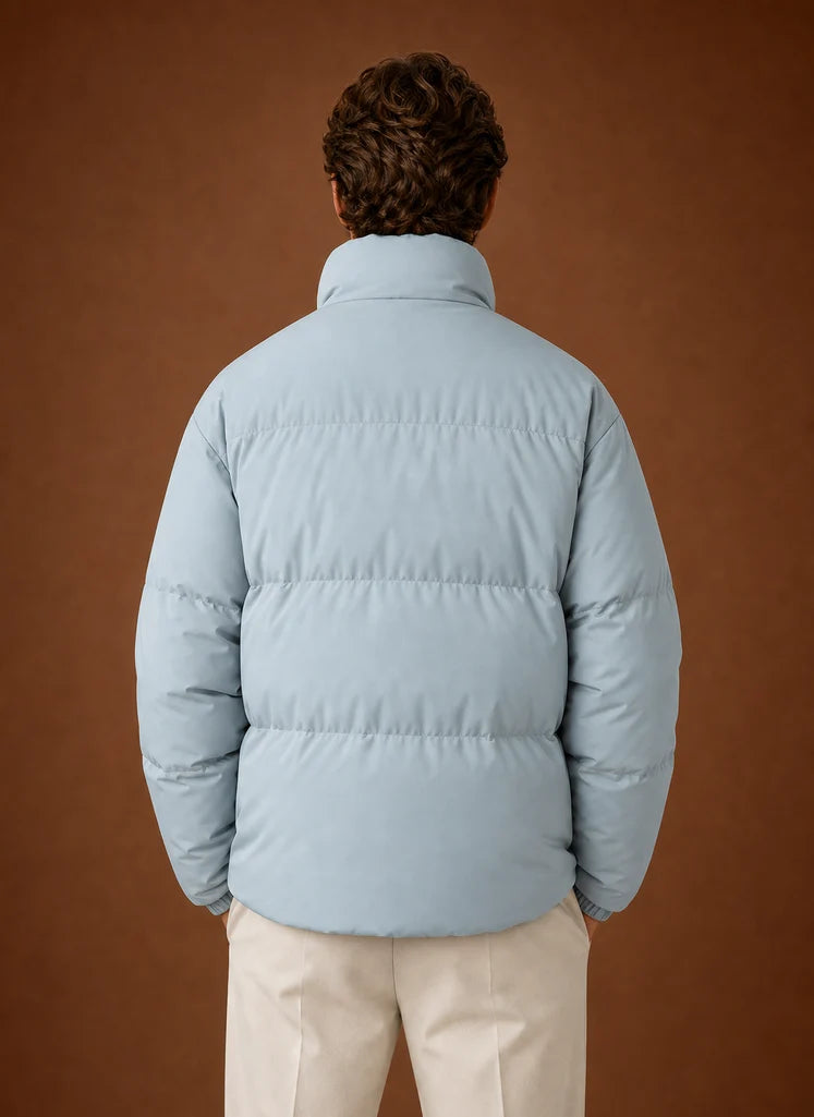 Men's Puffer Jacket - Quilted Winter Coat