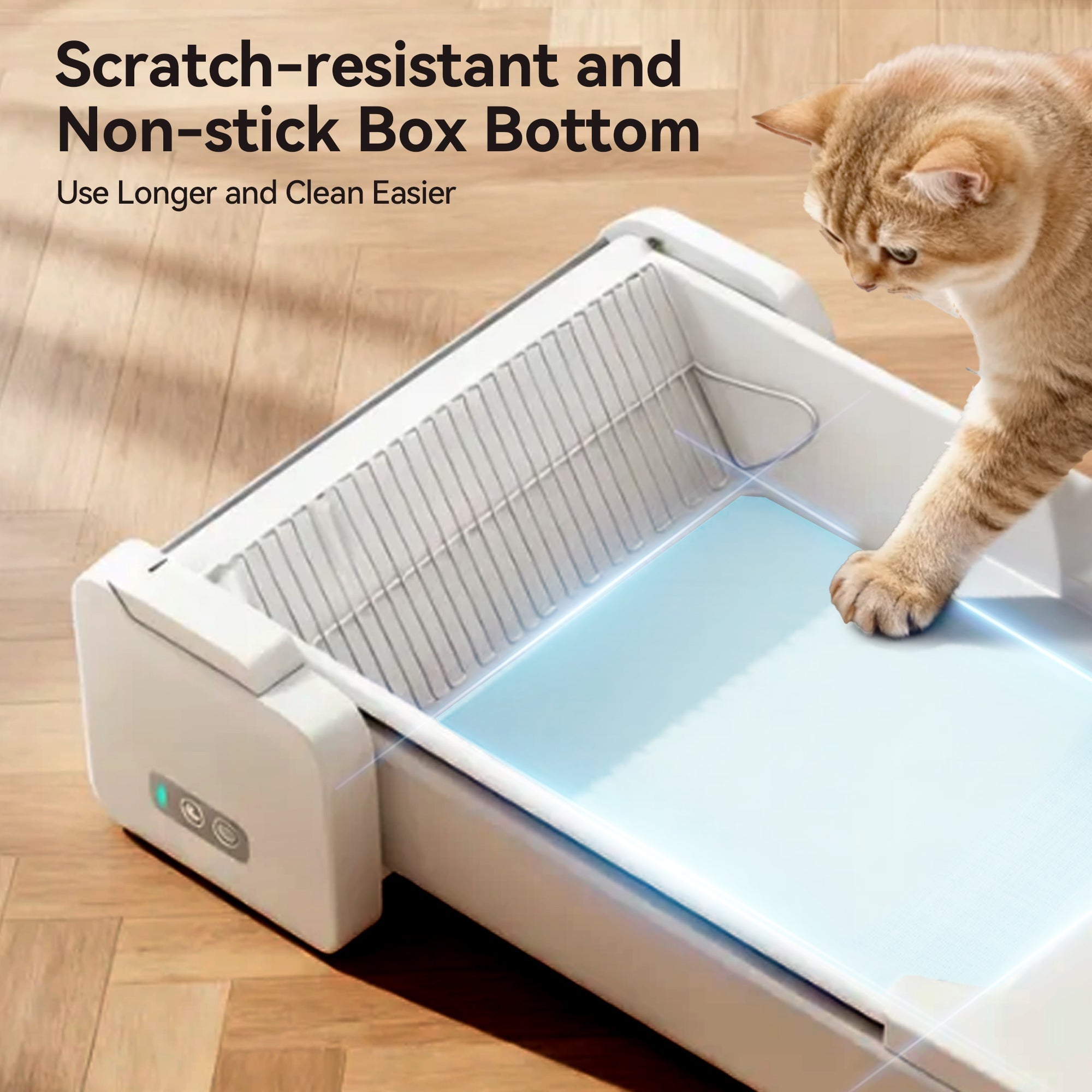 Open Top Self Cleaning Cat Litter Box