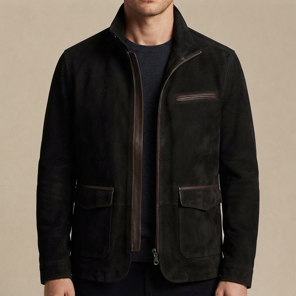 Thorne Suede-Look Zip Jacket - image 4