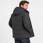 Men's Hooded Padded Coat - Thickened Winter Outerwear