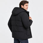 Men's Hooded Padded Coat - Thickened Winter Outerwear