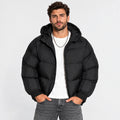 Men's Hooded Padded Jacket - Lightweight Winter Outerwear