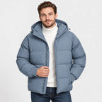 Men's Hooded Padded Jacket - Lightweight Winter Outerwear