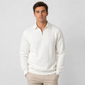 Men's Quarter-Zip Sweater – Knit Pullover for Fall & Winter