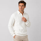 Men's Quarter-Zip Sweater – Knit Pullover for Fall & Winter