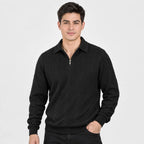 Men's Quarter-Zip Sweater – Knit Pullover for Fall & Winter