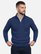 Men's Quarter-Zip Turtleneck Jumper – Autumn Knitwear