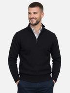 Men's Quarter-Zip Turtleneck Jumper – Autumn Knitwear