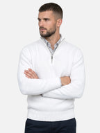 Men's Quarter-Zip Turtleneck Jumper – Autumn Knitwear