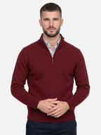 Men's Quarter-Zip Turtleneck Jumper – Autumn Knitwear