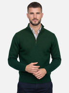 Men's Quarter-Zip Turtleneck Jumper – Autumn Knitwear