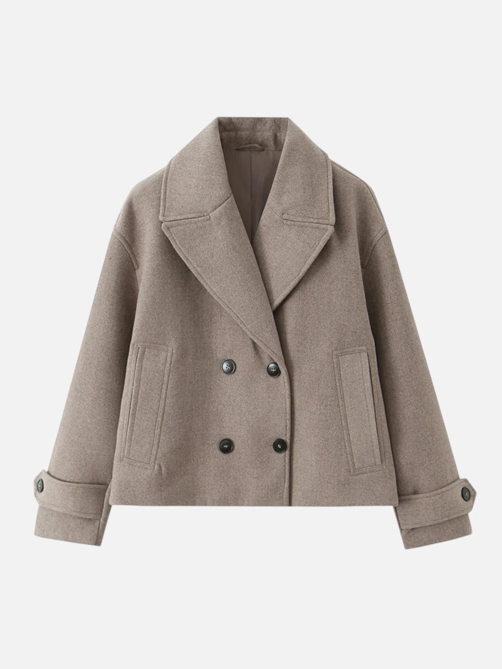 Women’s Double-Breasted Trench Jacket – Vintage Elegance