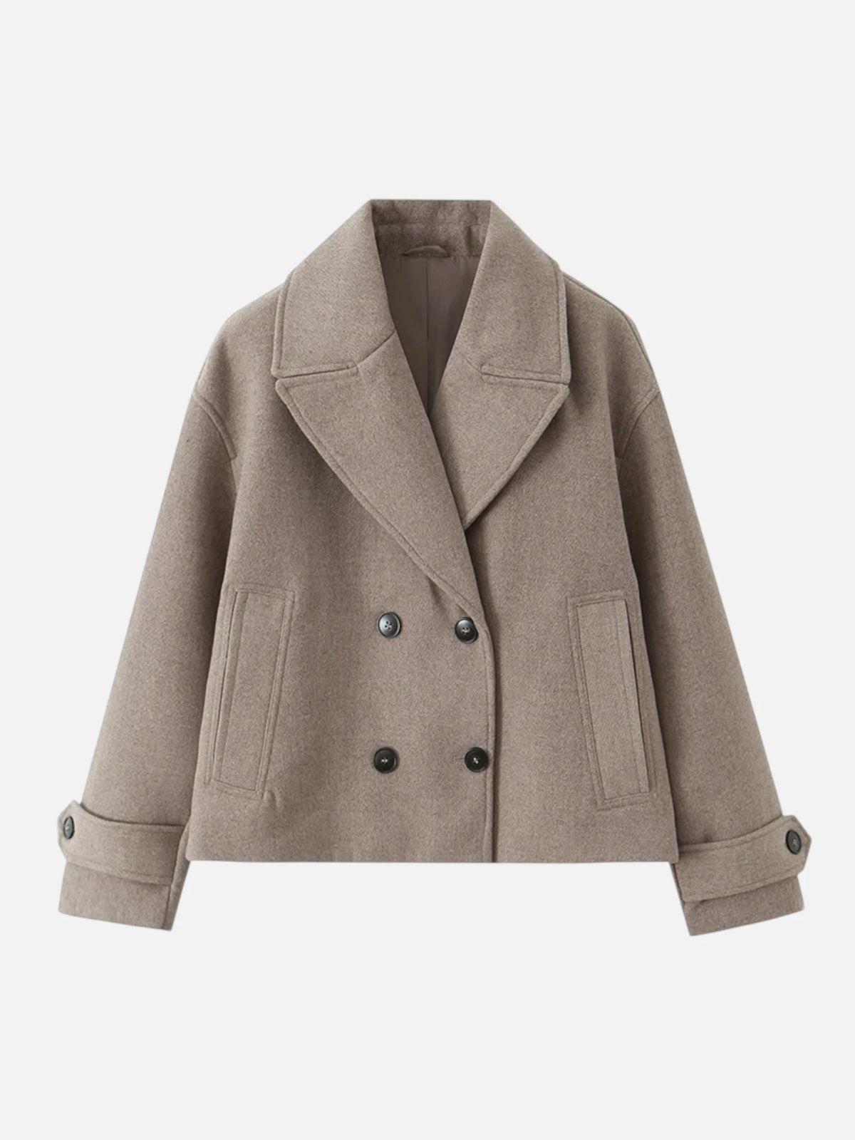 Women’s Double-Breasted Trench Jacket – Vintage Elegance