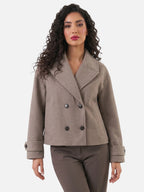 Women’s Double-Breasted Trench Jacket – Vintage Elegance