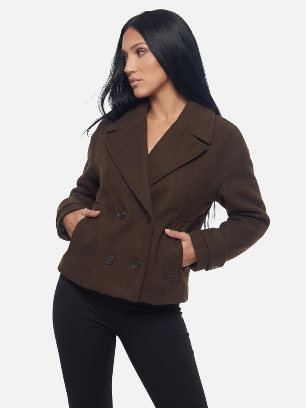 Women’s Double-Breasted Trench Jacket – Vintage Elegance