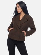 Women’s Double-Breasted Trench Jacket – Vintage Elegance