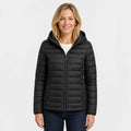 Women's Hooded Padded Coat - Lightweight Casual Outerwear