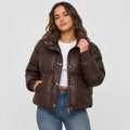 Women's Puffer Jacket - Warm Winter Coat Loose Fit with Pockets