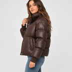 Women's Puffer Jacket - Warm Winter Coat Loose Fit with Pockets
