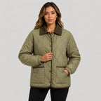 Women’s Quilted Puffer Jacket – Warm Short Winter Coat